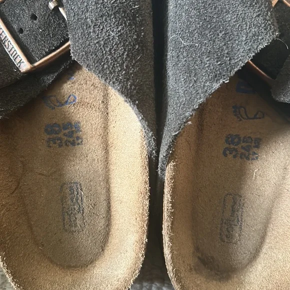 Birkenstock Sandals Arizona Brown Suede Size 38 - Picture 5 of 5
